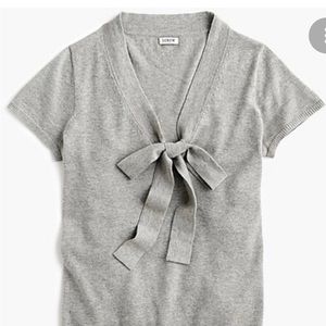 J.Crew Bow Front Short Sleeve Sweater Top
NWOT